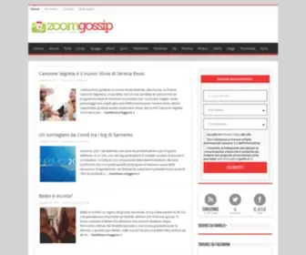 ZoomGossip.com(Notizie, foto e curiosità dal mondo dei vip) Screenshot