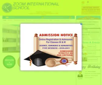 Zoominternationaldgp.in(ZOOM INTERNATIONAL SCHOOL) Screenshot