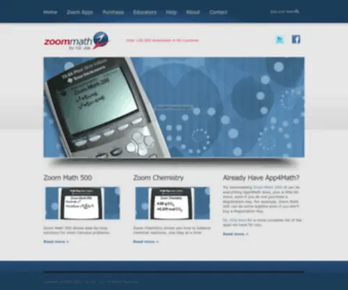 Zoommath.com(Zoom Math Software for the TI) Screenshot