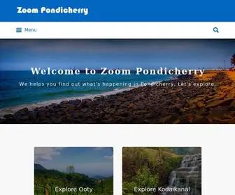 Zoompondicherry.com(Zoom Pondicherry) Screenshot