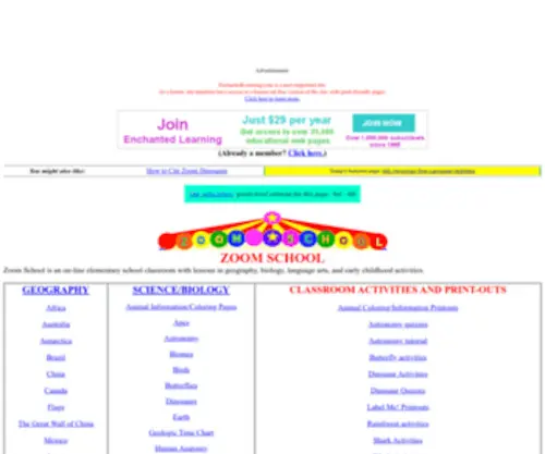 Zoomschool.com(Zoom School) Screenshot