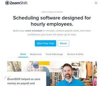 Zoomshift.com(Free Work Schedule Maker & Time Clock App) Screenshot