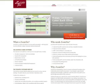 Zoomtee.com(Golf Course Tee Time Management & Internet Booking Software) Screenshot