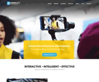 Zoomtrans.com(Influencer Marketing Agency) Screenshot