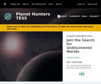 Zooniverse.org(The zooniverse) Screenshot