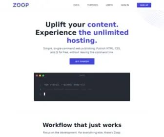 Zoop.sh(The Serverless Hosting) Screenshot