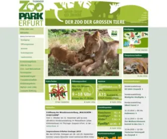 Zoopark-Erfurt.de(Zoopark Erfurt) Screenshot