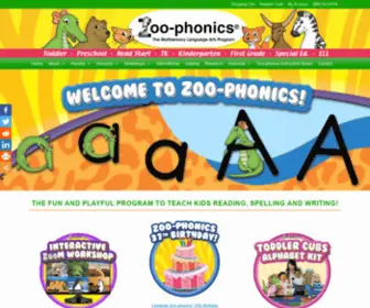 Zoophonics.com(The Multisensory Language Arts Program) Screenshot