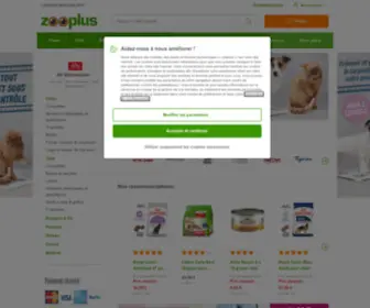 Zooplus.be(Nourriture animaux) Screenshot