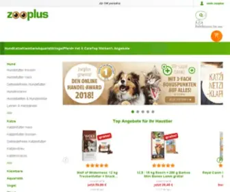 Zooplus.net(Tierbedarf, tierfutter, tiernahrung günstig bestellen) Screenshot
