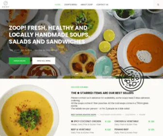 Zoopsoups.com(Fresh Handmade Soup) Screenshot