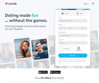 Zoosk.com(Online Dating Site & App to Find Your Perfect Match) Screenshot
