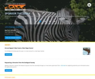 Zoosociety.org(Zoological Society of Milwaukee) Screenshot