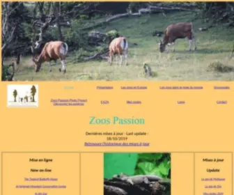 Zoospassion.com(Zoos Passion) Screenshot
