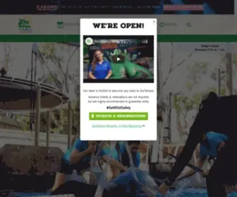 Zootampa.org(ZooTampa at Lowry Park) Screenshot