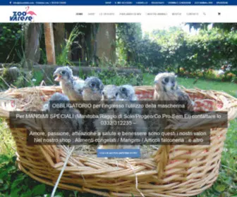 Zoovarese.it(Allevamento di animali) Screenshot