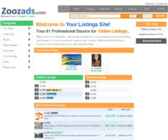 Zoozads.com(Best Listings Site on the Web) Screenshot