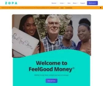 Zopa.com(The Feel Good Money company) Screenshot