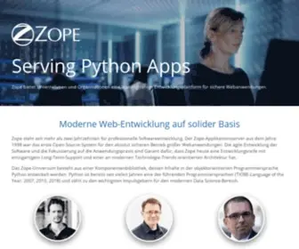 Zope.de(Serving Python Apps) Screenshot