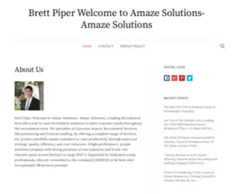 Zopewizards.com(Brett Piper Welcome to Amaze Solutions) Screenshot