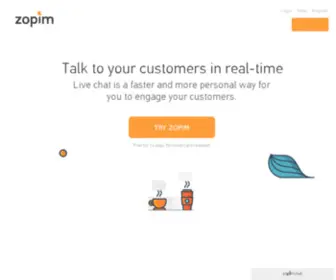 Zopim.io(Zopim Live Chat Software) Screenshot