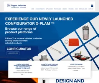 Zoppasindustries.com((English) Zoppas Industries) Screenshot