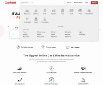 Zoprent.com(Self Driven Car/Bikes and Stay Rental) Screenshot