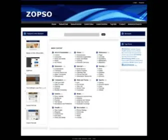 Zopso.com(Zopso Directory) Screenshot