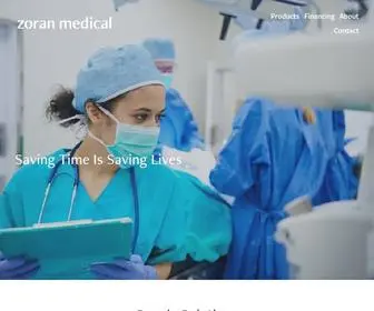 Zoranmed.com(Zoran Medical) Screenshot