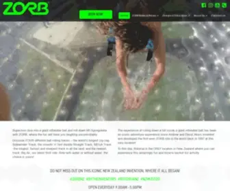 Zorb.com(ZORB Rotorua) Screenshot