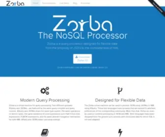 Zorba.io(The NoSQL Query Processor) Screenshot