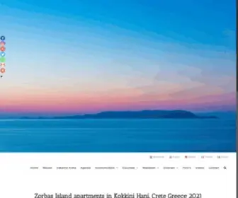 Zorbas.nl(Zorbas Island apartments in Kokkini Hani) Screenshot