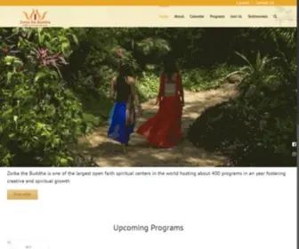 Zorbathebuddha.org(Creativity Consciousness Celebration) Screenshot