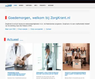 Zorgagenda.nl(Algemene website van de stichting Care Net Holland (CNH)) Screenshot