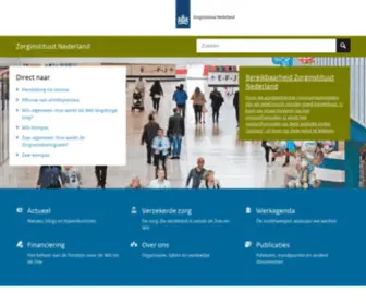 Zorginstituutnederland.nl(Zorginstituut Nederland) Screenshot