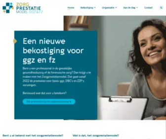 Zorgprestatiemodel.nl(De nieuwe bekostiging voor ggz en fz) Screenshot