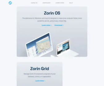 Zorin.com(Zorin OS) Screenshot