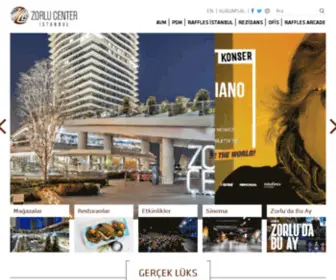 Zorlucenter.com(Zorlu Center) Screenshot