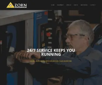 Zornair.com(Zorn Compressor & Equipment) Screenshot