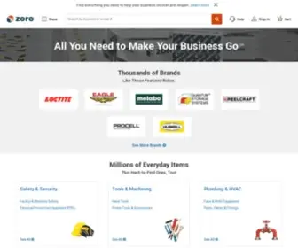Zoro.info(1,000s of Brands, Millions of Products) Screenshot