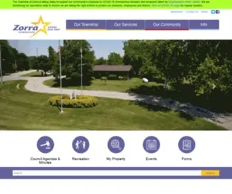 Zorra.on.ca(Corporation of the Township of Zorra) Screenshot