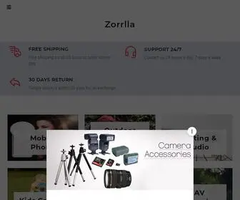 Zorrlla.com(Shopify Template) Screenshot