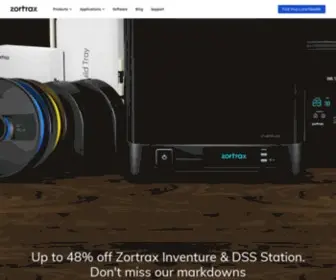 Zortrax.com(Professional 3D Printing Solutions for Rapid Manufacturing) Screenshot