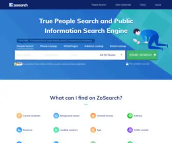 Zosearch.com(Find People) Screenshot
