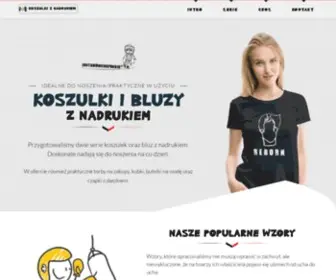 Zostawmniewspokoju.pl(Koszulki z nadrukiem) Screenshot