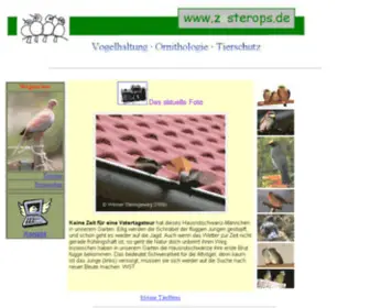 Zosterops.de(Zosterops) Screenshot