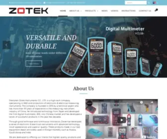 Zotektools.com(ZOTEK IS A PROFESSIONAL MANUFACTURER OF INSTRUMENTS) Screenshot