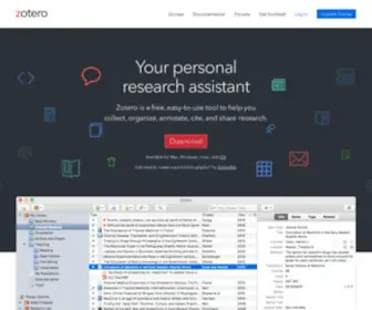 Zotero.net(Your personal research assistant) Screenshot