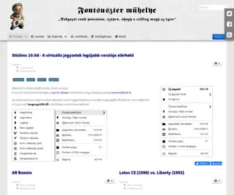 Zotius.hu(Fontsuszter műhelye) Screenshot