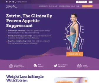 Zotrim.com(Appetite Suppressant & Herbal Weight Loss Aid) Screenshot